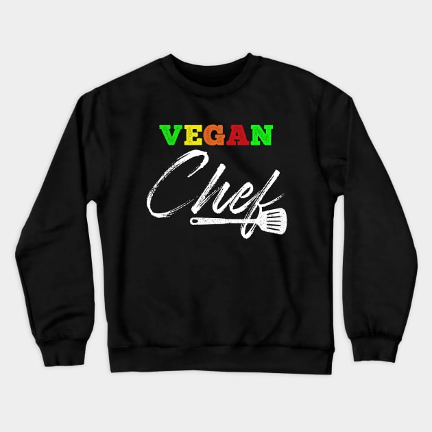 Vegan Chef Crewneck Sweatshirt by giovanniiiii